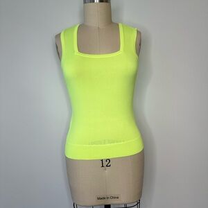 Carlisle chartreuse Sleeveless Top